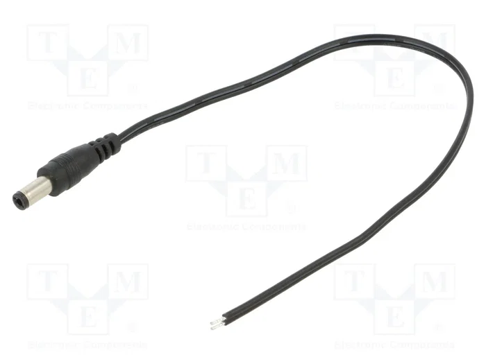 POS Cable de alimentación plano 2x0,5mm2 0,25m DC 5,5/2,5 POS Cable de alimentación plano 2x0,5mm2 0,25m DC 5,5/2,5