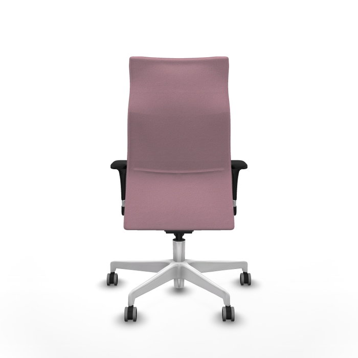 PIQUERAS Y CRESPO Sillón Albacete Rosa con Mecanismo Sincro y Base Blanca PIQUERAS Y CRESPO Sillón Albacete Rosa con Mecanismo Sincro y Base Blanca