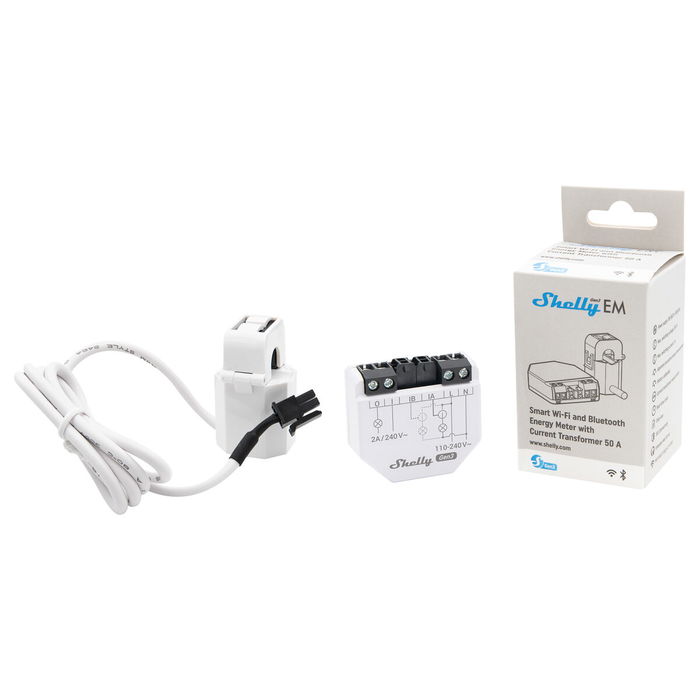 Módulo switch Wi-Fi Shelly EM GEN3 + 50 A CT
