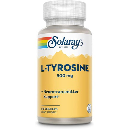 SOLARAY L-Tirosina 500 mg, 50 cápsulas vegetales SOLARAY L-Tirosina 500 mg, 50 cápsulas vegetales