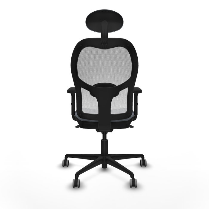 PIQUERAS Y CRESPO Silla de oficina Jorquera con mecanismo Sincro, tela Gris y malla Blanca PIQUERAS Y CRESPO Silla de oficina Jorquera con mecanismo Sincro, tela Gris y malla Blanca
