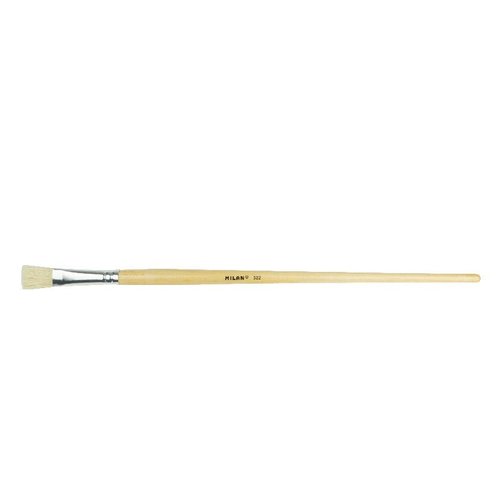 MILAN Pincel 522 Pelo Natural Chungking Plano Cerda Nº 11 (Set de 4) MILAN Pincel 522 Pelo Natural Chungking Plano Cerda Nº 11 (Set de 4)