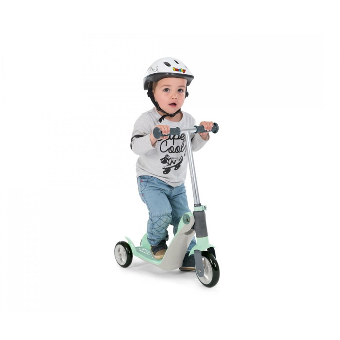 Smoby Reversible 2 en 1 - Patinete de equilibrio transformable en patín de 3 ruedas