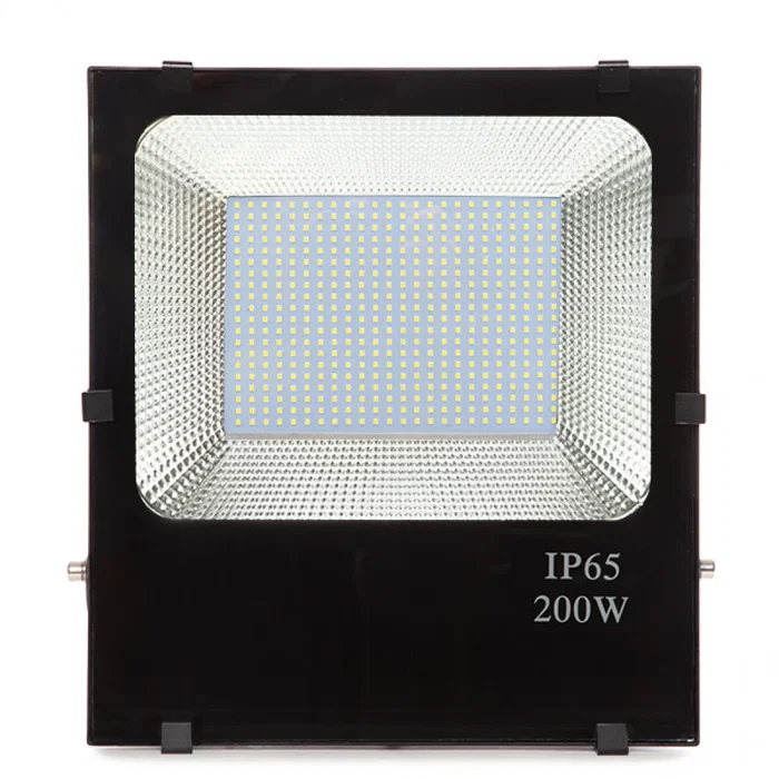 Foco Proyector LED Exterior 200W 24000Lm 4200K IP65 50000H, Negro, Aluminio, SMD5730, UGR<19, para Muros, Jardín, Terrazas Foco Proyector LED Exterior 200W 24000Lm 4200K IP65 50000H, Negro, Aluminio, SMD5730, UGR<19, para Muros, Jardín, Terrazas