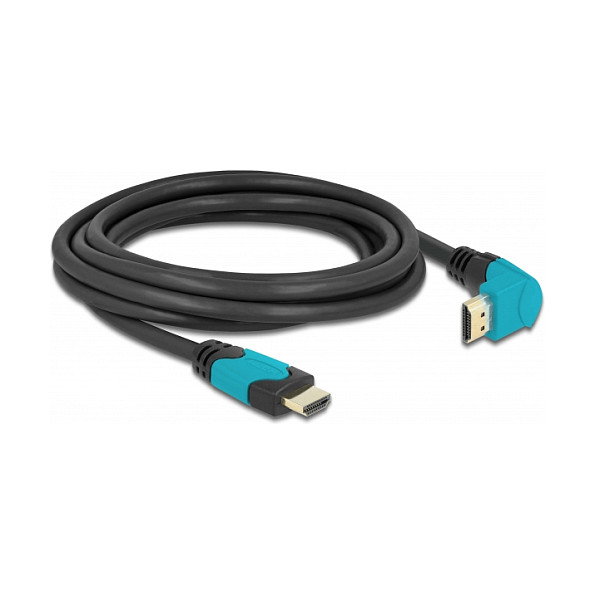 DeLOCK Cable HDMI High Speed 8K 60Hz 48Gbps 3m con conector angular 90° hacia abajo DeLOCK Cable HDMI High Speed 8K 60Hz 48Gbps 3m con conector angular 90° hacia abajo