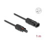 DeLOCK Cable plano solar DL4 macho a hembra 1 m negro