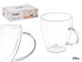 Vivalto Taza Desayuno Borosilicato Transparente 270 ml 11.8 x 8 x 8.9 cm (Set de 24)