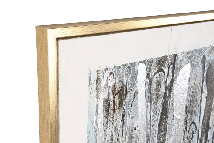 DKD Home Decor Cuadro Lienzo Abstracto Multicolor 131x131 cm