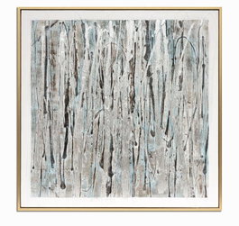 DKD Home Decor Cuadro Lienzo Abstracto Multicolor 131x131 cm