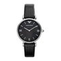 Armani AR1678 para mujer con correa de cuero negra