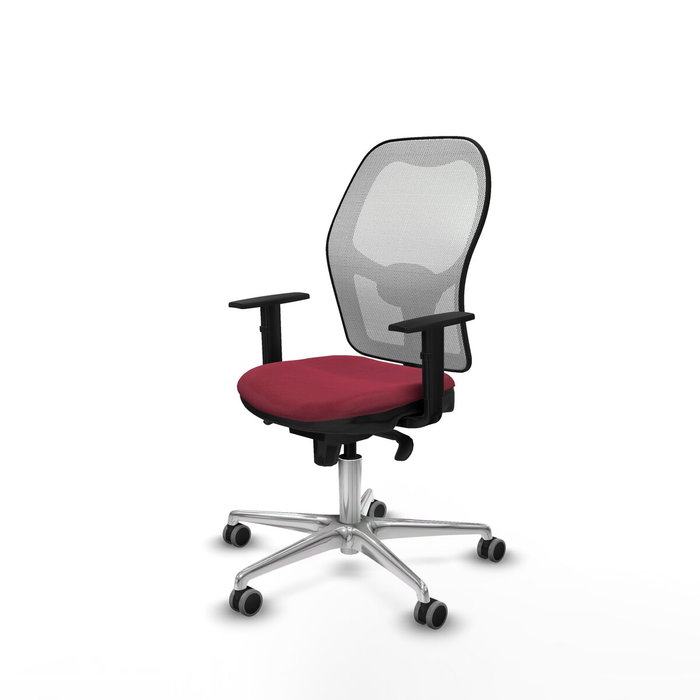 PIQUERAS Y CRESPO Silla de oficina Jorquera Granate y Blanco PIQUERAS Y CRESPO Silla de oficina Jorquera Granate y Blanco