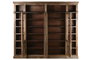 DKD Home Decor Estantería Tradicional de 8 Puertas y 22 Estantes, Mango y Metal, Color Natural, 38 x 221 x 248 cm (L x A x An)