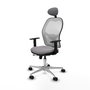 PIQUERAS Y CRESPO Silla de oficina Jorquera con mecanismo Sincro/Traslack Gris y Blanco