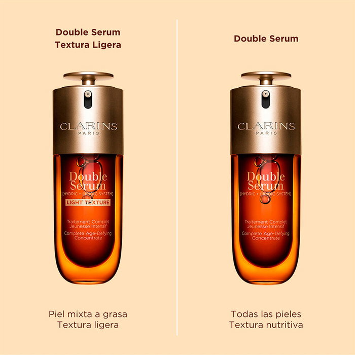 Clarins DOUBLE SERUM textura ligera concentrado antiedad 50 ml