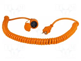 AS SCHWABE Prolongador de alimentación H07BQ-F 3G1,5mm2 naranja
