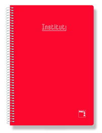 Bloc Pacsa Xtra Tapa Extra Fº 80H Cuadric.4X4 60G. Rojo (Set de 5)