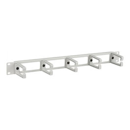 EFB Elektronik Panel de gestión de cables 19 pulg. 1U RAL7035