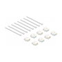 DeLOCK Set de 8 Módulos Keystone RJ45 hembra a LSA Cat.6A montaje sin herramientas, colores surtidos