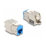 DeLOCK Set de 8 Módulos Keystone RJ45 hembra a LSA Cat.6A montaje sin herramientas, colores surtidos
