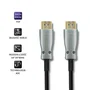 QOLTEC Cable HDMI Óptico de 10m, HDMI 2.0 High Speed + Ethernet
