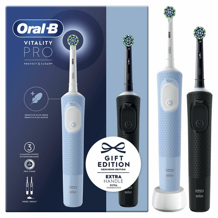 Oral-B Toothbrush Vitality Duo Negro, azul, blanco Oral-B Toothbrush Vitality Duo Negro, azul, blanco