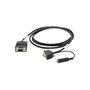 Zebra Cable serie 25-13227-03R Negro 1,83 m DB9