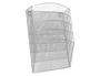 Q-connect Expositor Mural de Pared con 5 Bandejas DIN A4 Plateado Metalico 9,3x31,5x44 cm