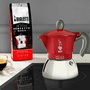 Bialetti - Cafetera Italiana MOKA Inducción Roja 4 Tazas 150 ml - BIA8006363029254