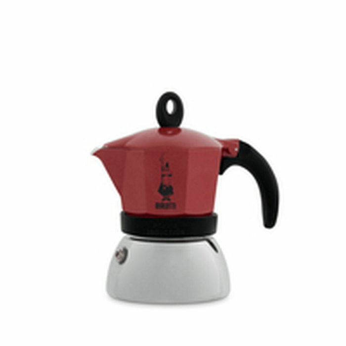 Bialetti - Cafetera Italiana MOKA Inducción Roja 4 Tazas 150 ml - BIA8006363029254