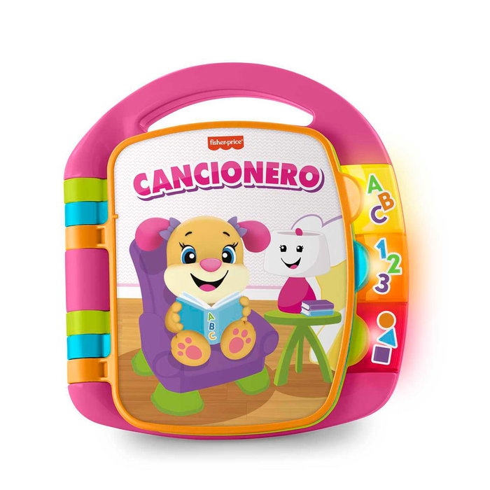 Fisher-Price DLF23 Libro Interactivo Aprendizaje Color Rosa Español +6 Meses