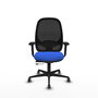PIQUERAS Y CRESPO Silla de oficina Cilanco con mecanismo Sincro/Traslack Azul y Negro