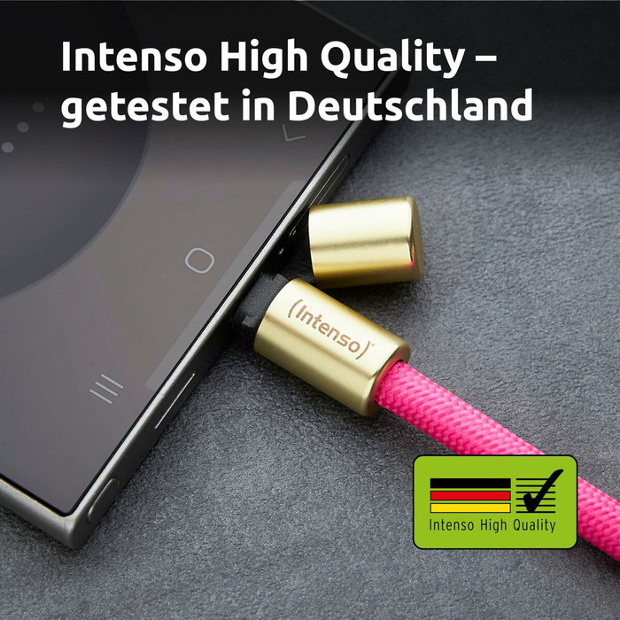 Intenso Cable USB-C a USB-C 1,65m con Lanyard Rosa Intenso Cable USB-C a USB-C 1,65m con Lanyard Rosa