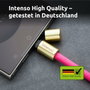 Intenso Cable USB-C a USB-C 1,65m con Lanyard Rosa