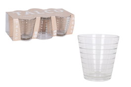 La Mediterranea Set 6 Vasos 250 cc Talco Aros