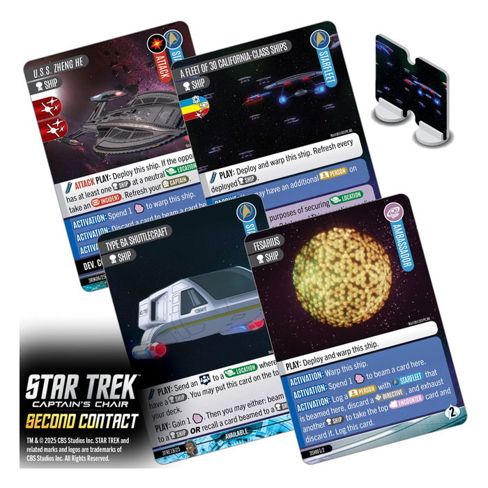 Wizkids Star Trek: Captain's Chair Game Second Contact (Edición Inglés) inevitable