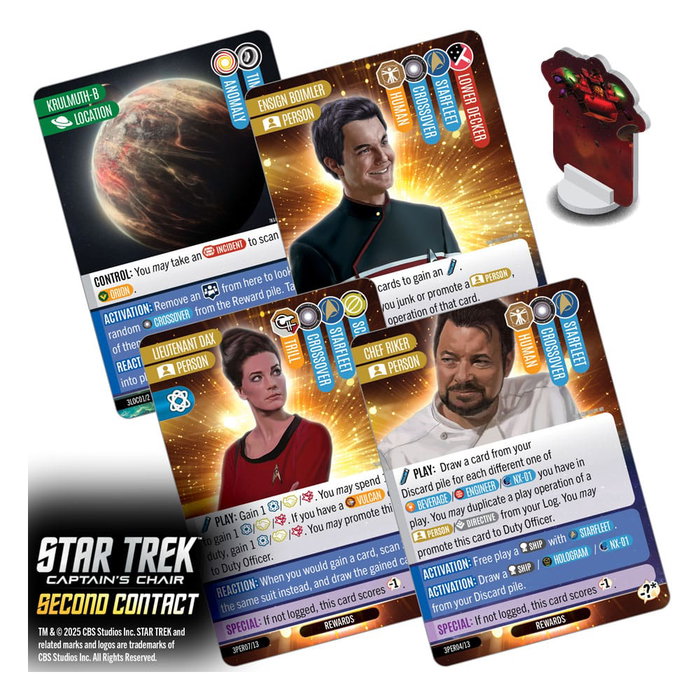 Wizkids Star Trek: Captain's Chair Game Second Contact (Edición Inglés) inevitable