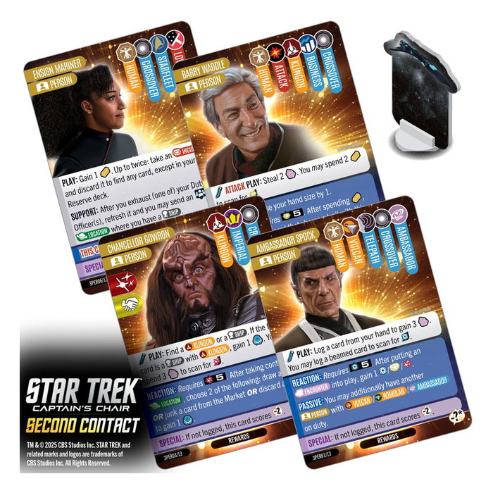 Wizkids Star Trek: Captain's Chair Game Second Contact (Edición Inglés) inevitable