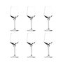Summa Copa Mesa - Copa de Cristal para Vino, Agua o Jugo, 37 cl (370 ml), Altura 22 cm, Diámetro 8.2 cm, Borde Fino (Set de 6)