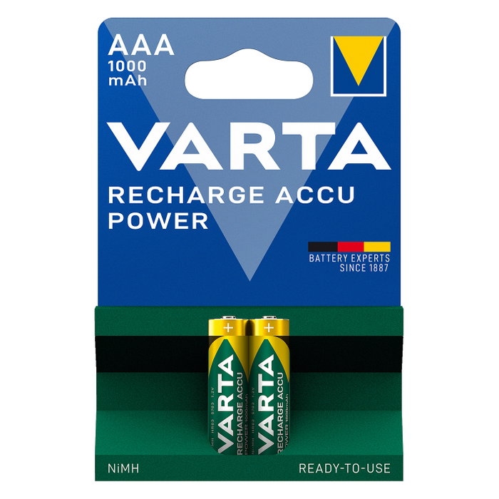 Varta Ready2Use Pilas Recargables AAA 1000mAh NiMH (Pack de 2)