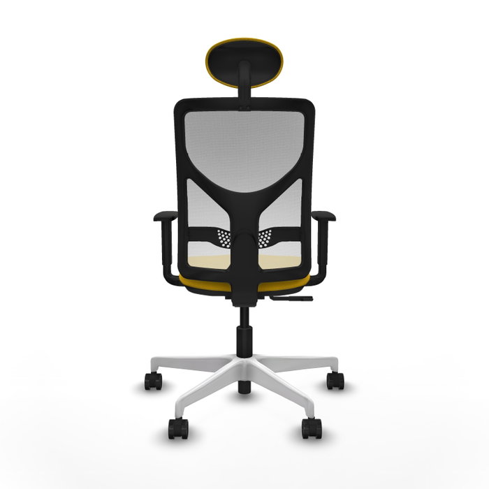 PIQUERAS Y CRESPO Silla de oficina Motilla con mecanismo Sincro, Amarillo y Blanco PIQUERAS Y CRESPO Silla de oficina Motilla con mecanismo Sincro, Amarillo y Blanco