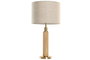 DKD Home Decor Lámpara de Sobremesa de Latón y Mármol Beige y Dorado