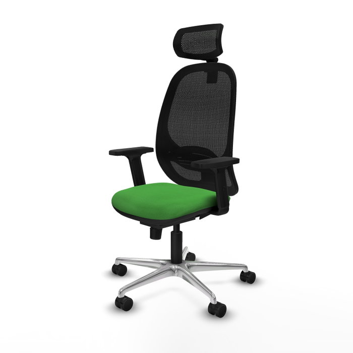 PIQUERAS Y CRESPO Silla de Oficina Cilanco con Mecanismo Sincro, Verde y Negro