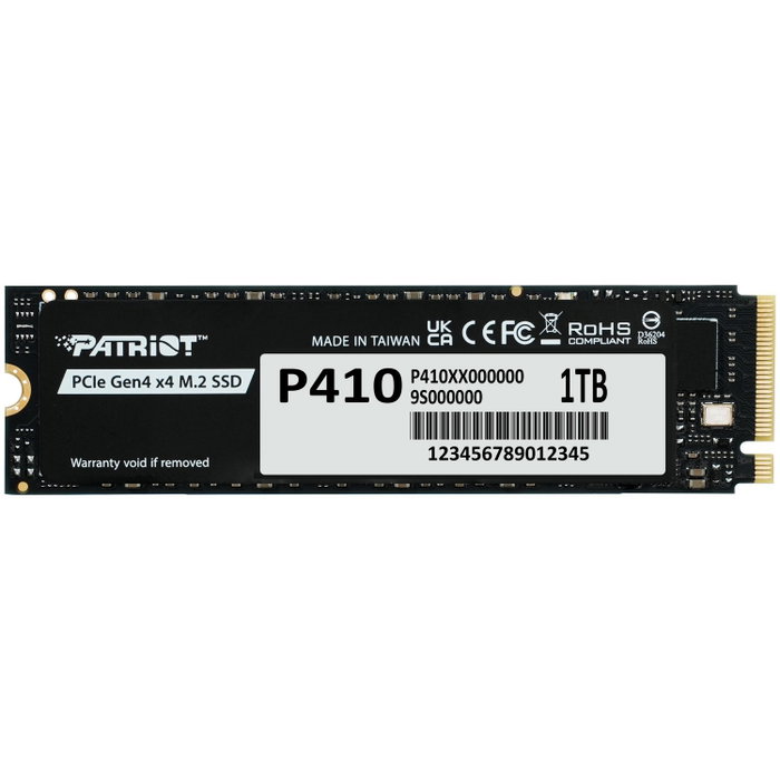 Patriot P410 M.2 1TB PCIe 4.0 NVMe SSD Patriot P410 M.2 1TB PCIe 4.0 NVMe SSD
