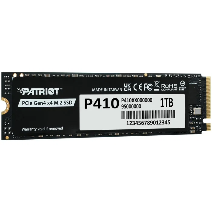 Patriot P410 M.2 1TB PCIe 4.0 NVMe SSD Patriot P410 M.2 1TB PCIe 4.0 NVMe SSD