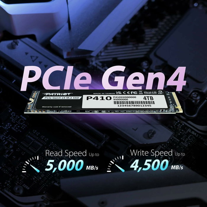 Patriot P410 M.2 1TB PCIe 4.0 NVMe SSD Patriot P410 M.2 1TB PCIe 4.0 NVMe SSD