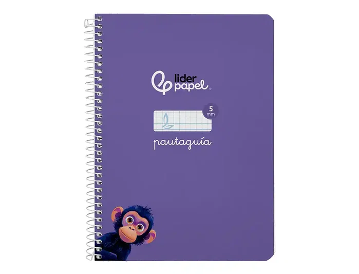 Liderpapel Cuaderno Espiral Pautaguía A5 Tapa Dura Lila Liderpapel Cuaderno Espiral Pautaguía A5 Tapa Dura Lila