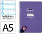 Liderpapel Cuaderno Espiral Pautaguía A5 Tapa Dura Lila
