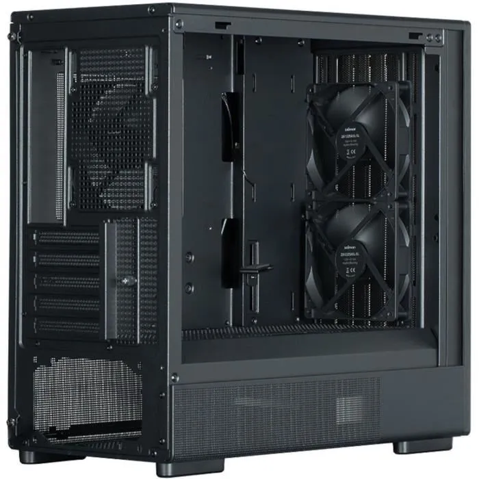 Zalman P10 Namu Black - Caja PC Gaming Mini Torre, Negro, Compatible micro ATX/Mini-ITX, 4 Ventiladores 120mm ARGB, Cristal Templado, USB 3.0, Sin Fuente