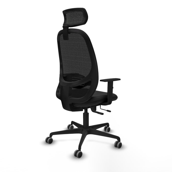 PIQUERAS Y CRESPO Silla de oficina Cilanco con mecanismo Sincro/Traslack y tapizado en similpiel negro PIQUERAS Y CRESPO Silla de oficina Cilanco con mecanismo Sincro/Traslack y tapizado en similpiel negro