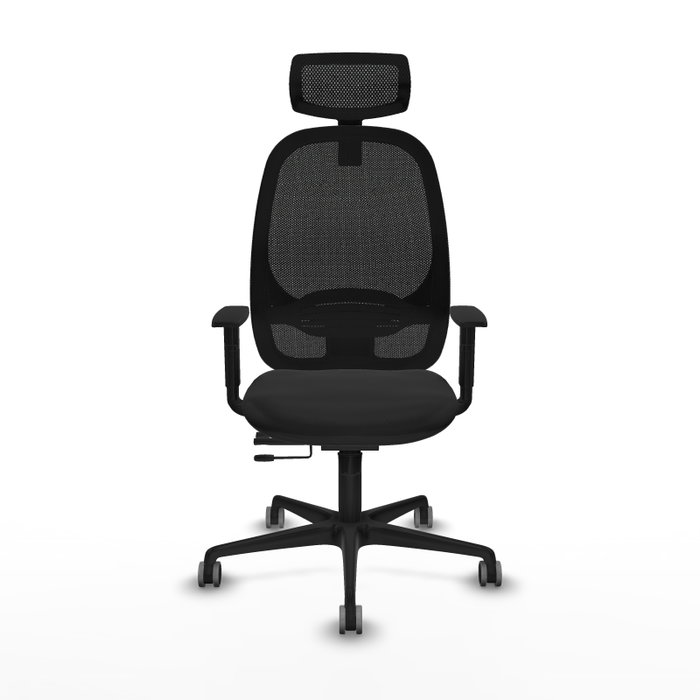 PIQUERAS Y CRESPO Silla de oficina Cilanco con mecanismo Sincro/Traslack y tapizado en similpiel negro PIQUERAS Y CRESPO Silla de oficina Cilanco con mecanismo Sincro/Traslack y tapizado en similpiel negro